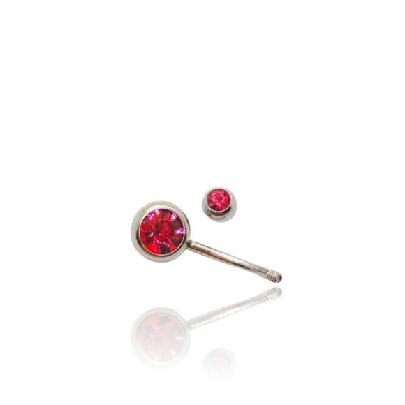 Belly Ring pink topaz - Picture 2 of 3